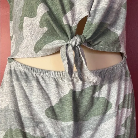 Like new Aerie Camo Tank Dress with Tie Front - Picture 9 of 15